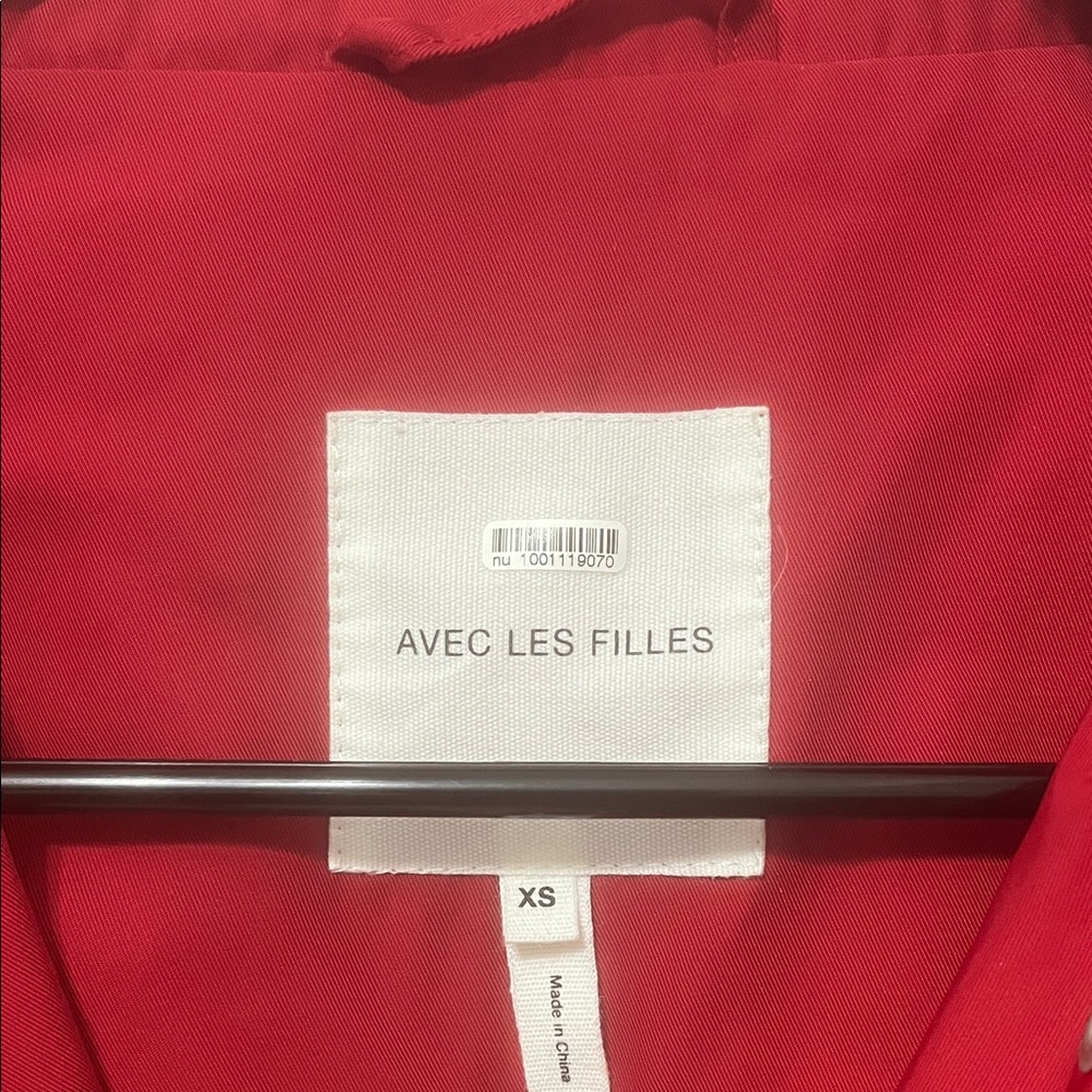 Avec Les Filles Red Trench Coat - Picture 7 of 8